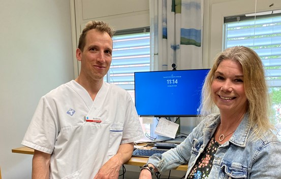 Andreas Koro, chefläkare och Anna Reynberg Sjölund, verksamhetschef primärvården, närsjukvårdsområde norr.