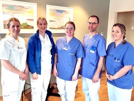 Medarbetare vid hälsocentralen i Själevad.