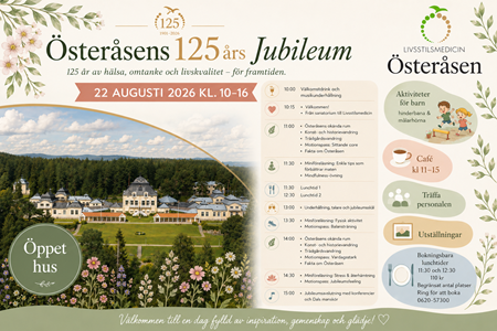 Programblad inför Österåsens 125års Jubileum
