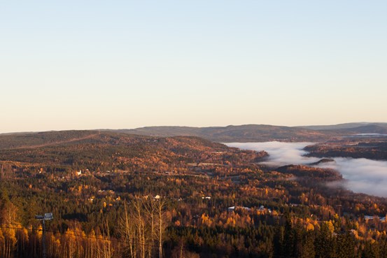 Vy över Sollefteå och Ådalen