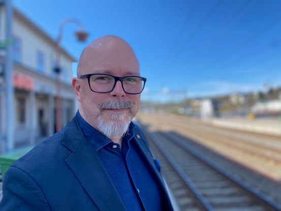 Henric Fuchs vid Härnösands centralstation
