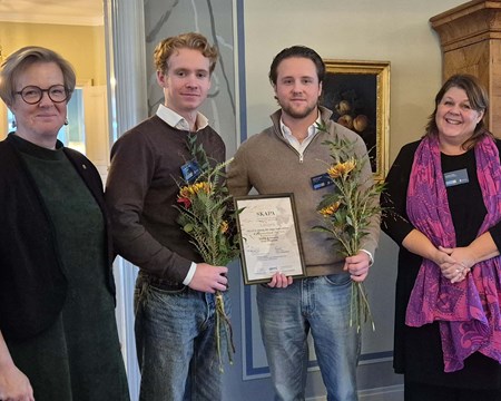 Pristagare från CSS Sverige AB tillsammans med landshövdingen och Region Västernorrland.
