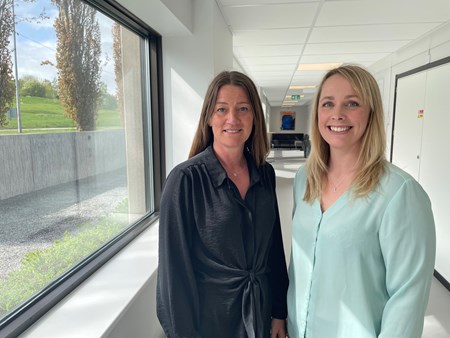 Annelie Ringbro, kompetenscenter Timrå kommun och Malin Vikström, projektledare för IMPACT modern matchning. 
