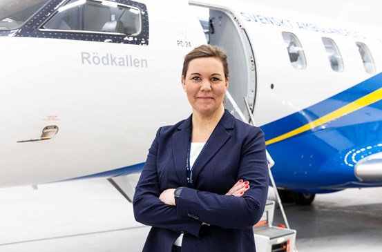 Anna Alm Andersson, förbundsdirektör, Svenskt Ambulansflyg. 