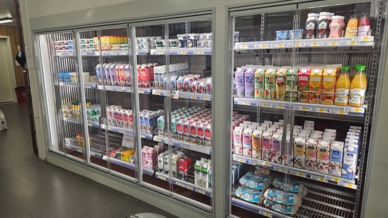 Kyldisken vid Solbergs lanthandel.