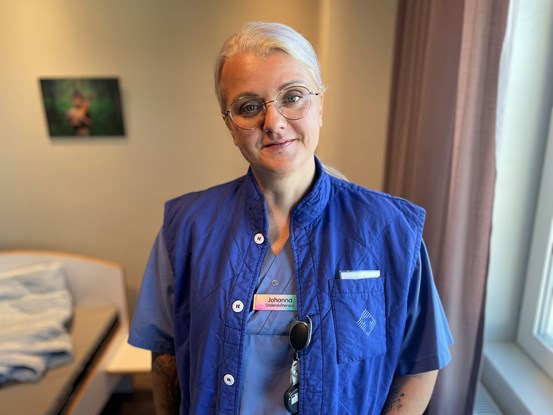 Johanna Källberg arbetar som koordinator och undersköterska på Nationell högspecialiserad vård, en avdelning för allvarliga ätstörningar.