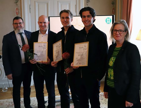 Prisutdelare och pristagare av SKAPA-priset 2025 på bilden.