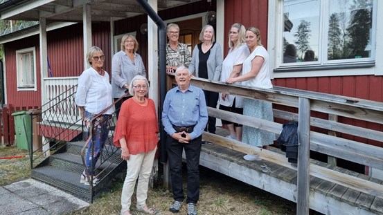 Arbetsgruppen bakom samhällsrummet i Överturingen.