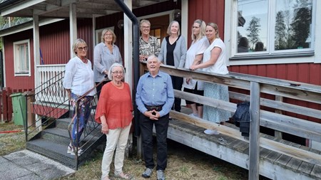 Arbetsgruppen bakom samhällsrummet i Överturingen.