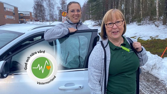 Ann Åsén och Anna-Karin Nordling Widén är sjuksköterskor i ÄlSa hembesöksteam i Sundsvall.