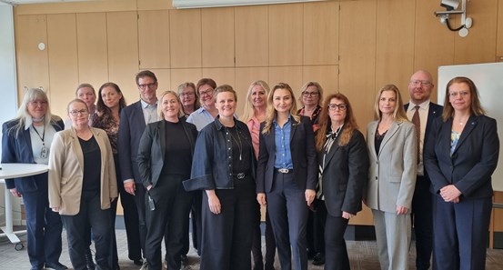 Energi- och näringsminister Ebba Busch (Kd) mötte representanter för Region Västernorrlands ledning i Sollefteå.