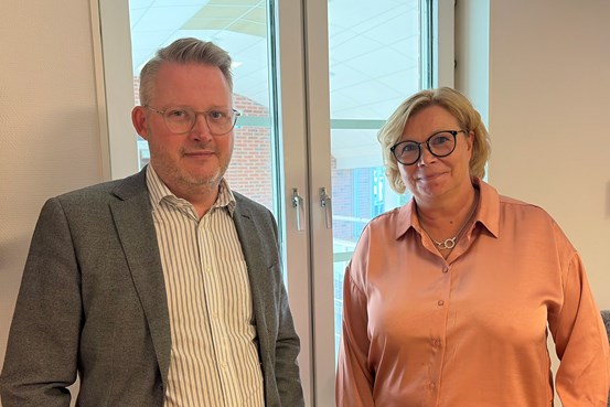 Länsledningens ordförande Mikael Gidlöf, Kramfors kommun och vice ordförande Agneta Nordlander, Region Västernorrland.