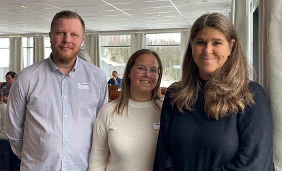 Thomas Andersson, verksamhetsstrateg Härnösands kommun, Cecilia Tellström, verksamhetsutvecklare Örnsköldsviks kommun och Lotta Naglitsch, Validering Väst.
