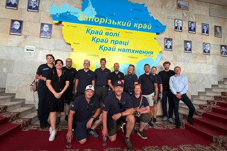 Delegation från Region Västernorrland besökte nyligen Zaporizjzja, Ukraina.