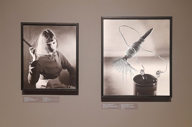 Två svart-vita fotografier av Berenice Abbot.