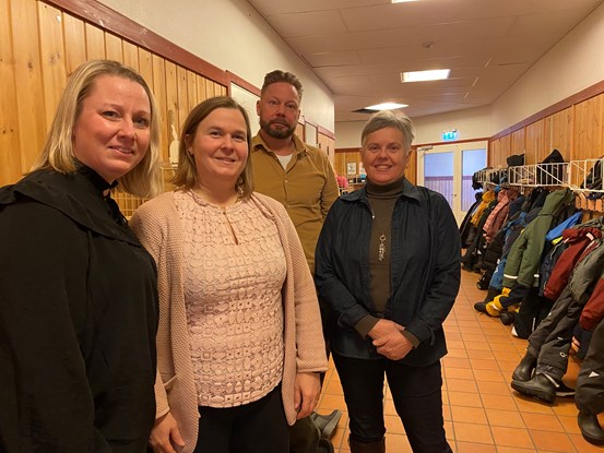 Samarbete mellan kommun, specialistvård och primärvård:  Jennie Näslund, Nära vård-samordnare, Eva-Lena Årmyr, Elevhälsan, Mars Gidlund, BUP och Lillemor Olofsson, primärvården i Region Västernorrland.