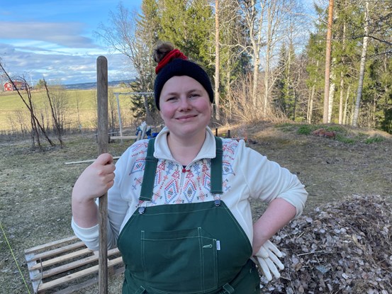glad kvinna porträttbild