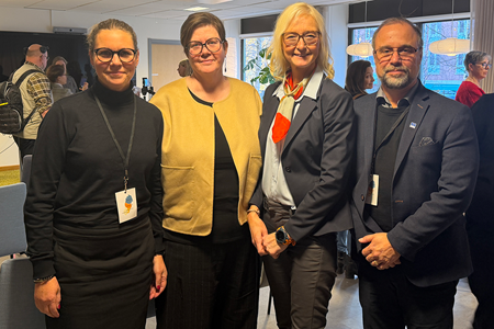 De fyra regiondirektörerna i norra Sverige.