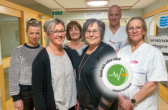 Andrea Grafström, biståndshandläggare, Linda Backman, demenssjuksköterska, Susanne Wigren, arbetsterapeut, Ann-Marie Westerlund, demenssjuksköterska, Jonas Nyfelt, läkare, Eva Amindsson, demens- och samordningssjuksköterska.