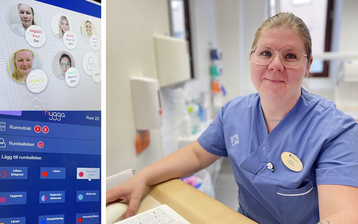 alt='Tandsköterskan Annika Häggkvist tycker att första dagen med Folktandvården Flex har gått bra.'