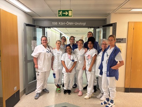 Personal vid kirurgavdelning 15 vid sjukhuset i Sundsvall.