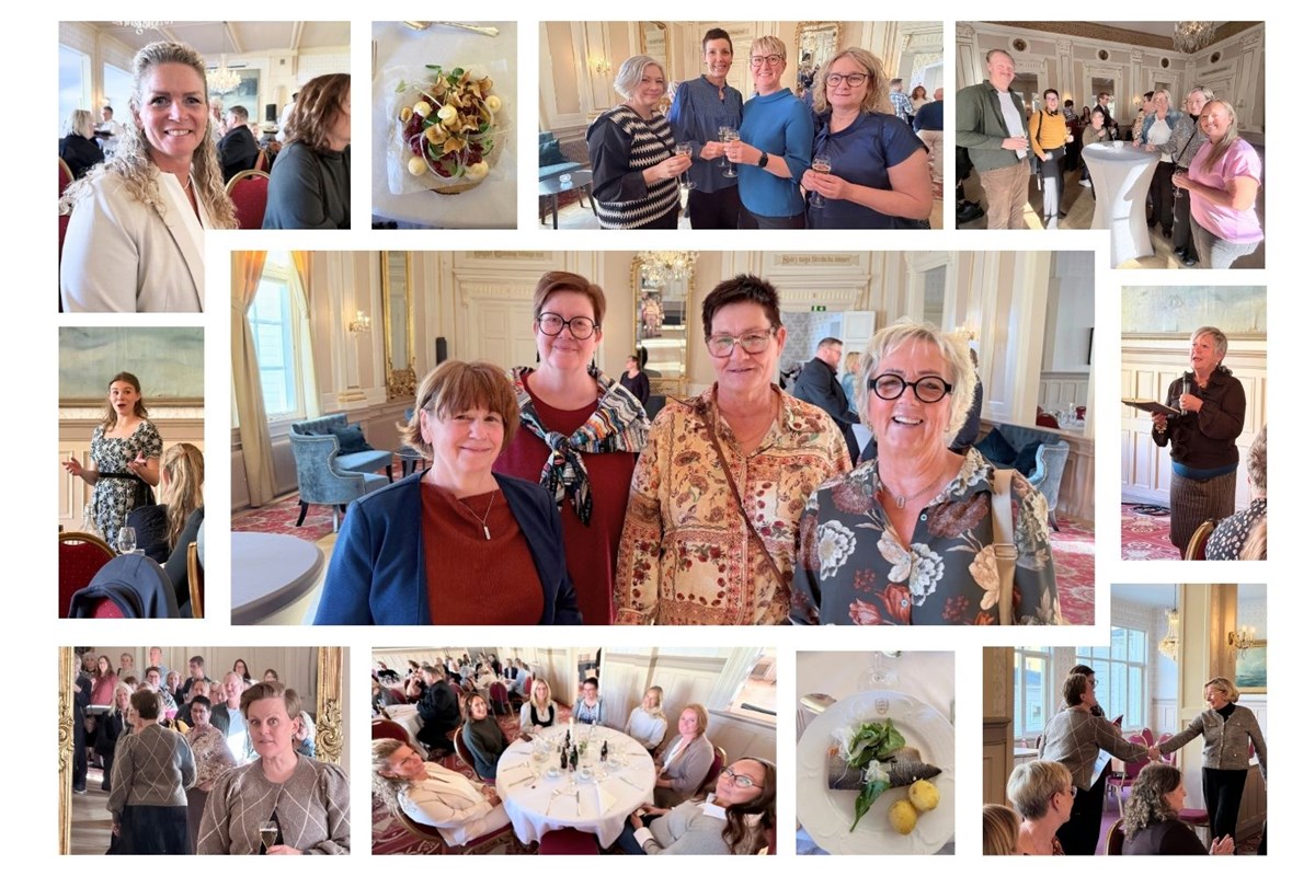 alt='Kollage över jubileumslunch'