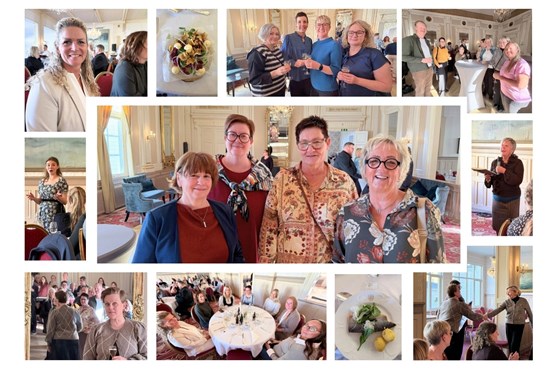 Kollage över jubileumslunch