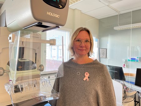 Elin Lidström, enhetschef vid mammografimottagningen, sjukhuset i Sundsvall.