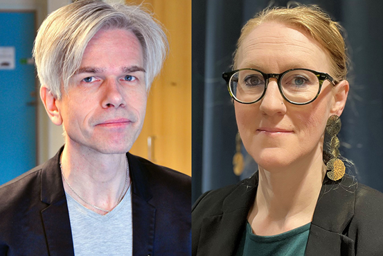 Krister Bjermert, enhetschef Säkerhet och beredskap samt Emma Spak, chef NSPL.