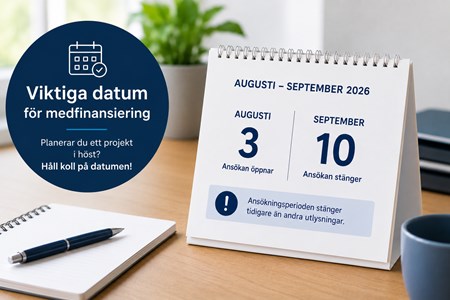 Viktiga datum för medfinansiering