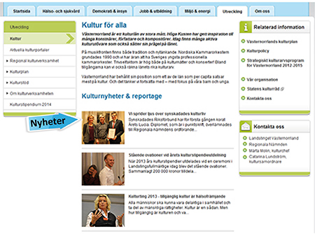 Nya kultursidorna