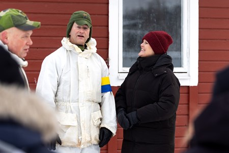 Samtal mellan deltagare under övningen