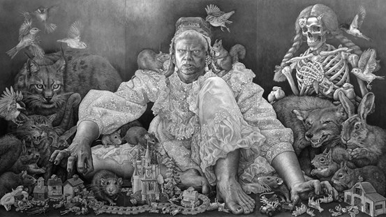 Stiina Saaristo, The Last Man Standing, blyertspenna på papper, 2008