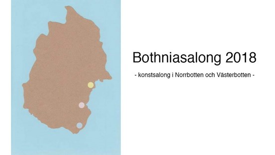 Karta med text, Bothniasalong 2018, illustration.
