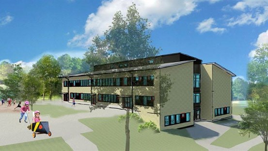 Illustration från utlysning, Skönsmons skola, Sundsvalls kommun.