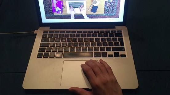 Foto av laptop. 