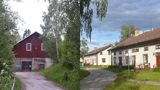 Foton av Bollsta masugn och Kejsarstan.