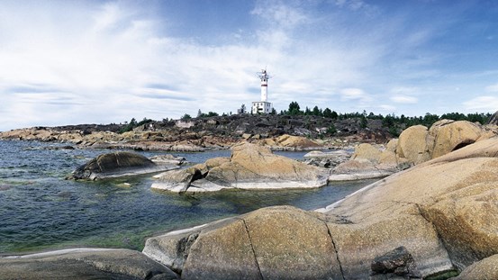 Skagsudde, hav möter land.