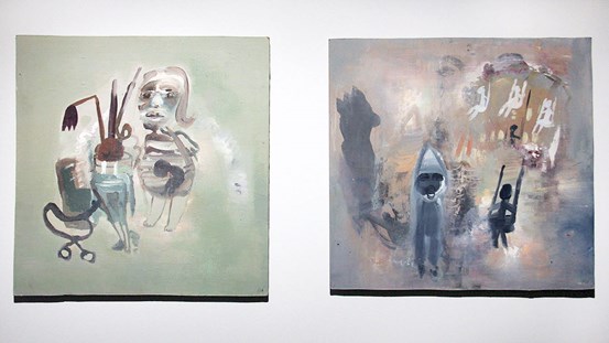 ©2017 BUS/Karin Wikström, utan titel, 2014; utan titel, 2016.
