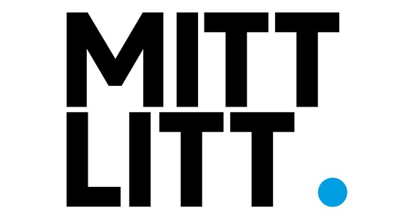 Mittlitt logotype med en punkt i slutet.