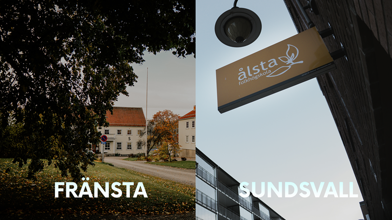 Flera husbyggnader i Fränsta