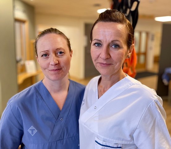 Johanna Kleber, enhetskoordinator och Marina Arvidsson, verksamhetschef Folktandvården Lindesberg och Kopparberg.