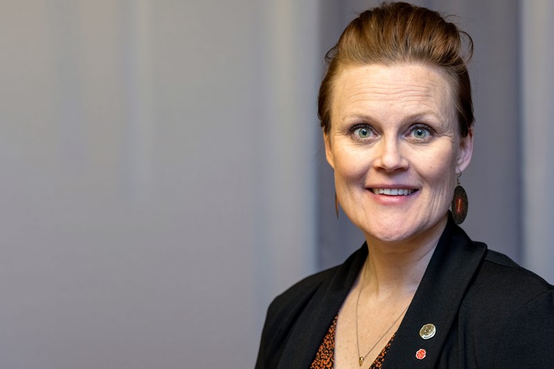 Bilden föreställer Sara Nylund, vice ordförande regionstyrelsen (S)