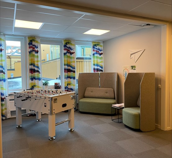 Väntrum till Barn- och ungdomsentrén i Sundsvall